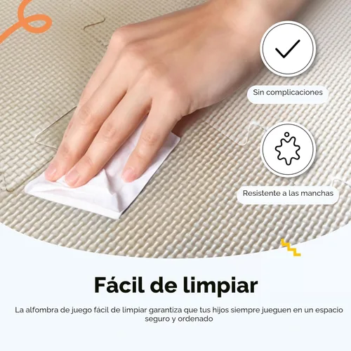 Miniatura 10 de MioTetto Tapete de juego para bebé, baldosas de espuma suave para el suelo para niños. Baldosas de espuma entrelazadas ajustables, se adapta a