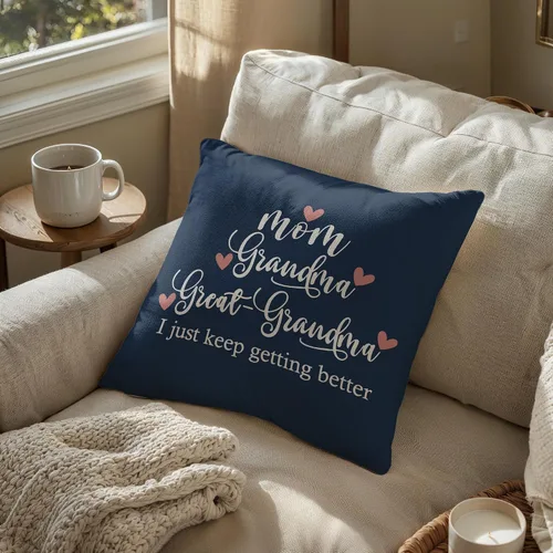 Miniatura 2 de Regalos para abuela, fundas de almohada de 18 x 18 pulgadas, regalos de anuncio de embarazo para abuela, regalos de bisabuela de nietos, regalo
