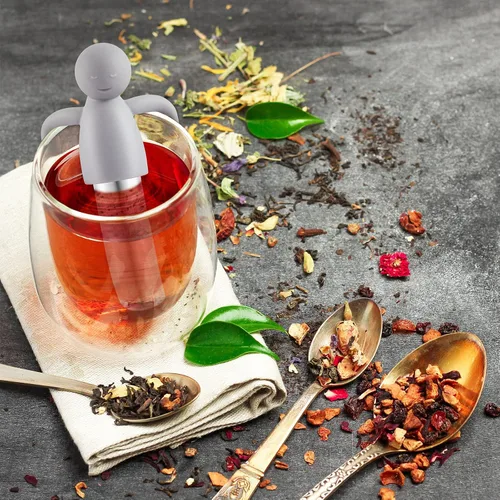 Miniatura 4 de Hicarer 2 infusor de té para té suelto, lindo colador de té de malla fina, filtro de té de acero inoxidable, difusor de té más empinado para tazas