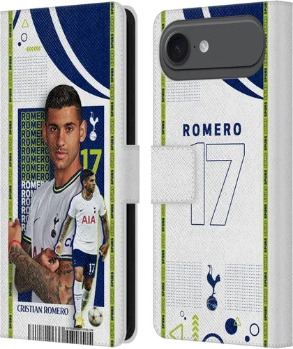 Miniatura 73 de Head Case Designs Officially Licensed Tottenham Hotspur F.C. Cristian Romero 2022/23 First Team Leather Wallet Case Compatible with Apple iPhone 11