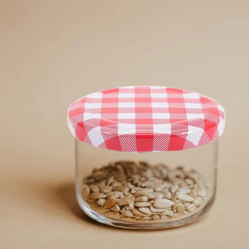 Miniatura 8 de Kichvoe 40 tapas para tarros de mermelada de 2.83 pulgadas, tapas de rosca herméticas para tarros de conserva, almacenamiento de alimentos