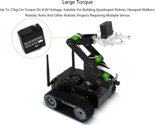 Miniatura 5 de 37.5 lbs SC15 Gran Torque Programable Serial Bus Servo Motor, Servo o Motor Modos Duales para Brazos Robóticos, Robots Hexápodos, Robots Humanoides