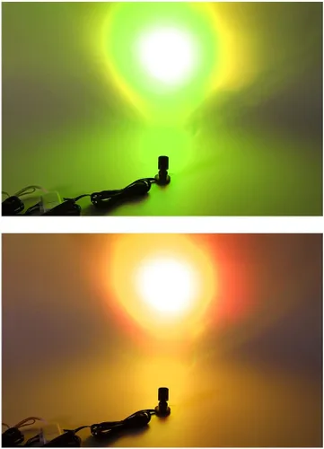Miniatura 2 de Xking Mini foco multicolor para interiores, luces de acento RGB con control remoto, incluye todos los accesorios, encendido instantáneo