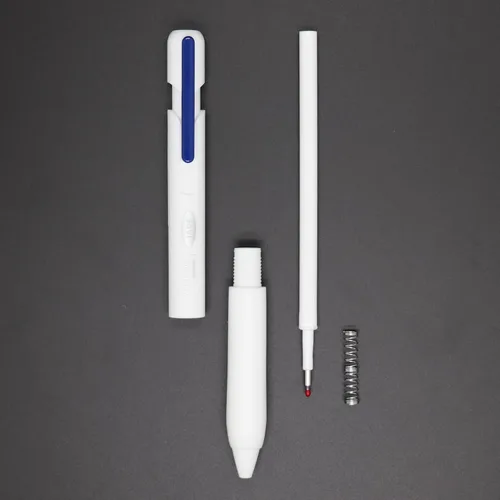 Miniatura 7 de DUNBONG Bolígrafo retráctil, bolígrafos de gel de 0.020 in, punta fina, 4 negros, 1 azul y 1 rojo, caja de 6 bolígrafos