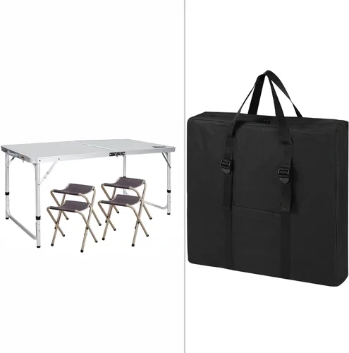 Miniatura 8 de REDCAMP Bolsa de almacenamiento para mesa plegable, bolsa de transporte impermeable con asas para mesa plegable de picnic, camping, tarjetas