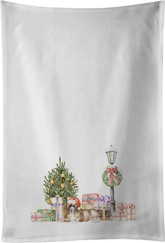 Miniatura 65 de Caroline's Treasures CK8100WTKT - Juego de 2 toallas de cocina con diseño de bulldog francés con diseño de país de las maravillas navideñas