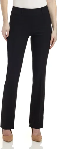 Miniatura 2 de Rekucci - Pantalones elásticos para mujer, de ajuste cómodo y con un leve corte de bota
