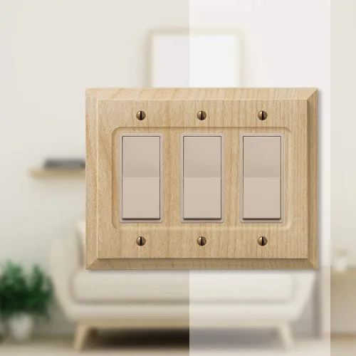 Miniatura 2 de AMERELLE 180RRR Baker Triple Rocker - Placa de pared de madera sin terminar