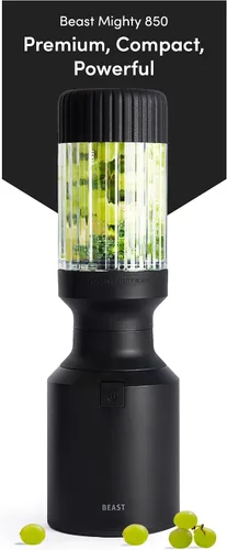 Beast Mighty 850 | Licuadora personal compacta premium | Para batidos, malteadas, aderezos, salsas, postres, salsas para mojar | Mezcla hielo y