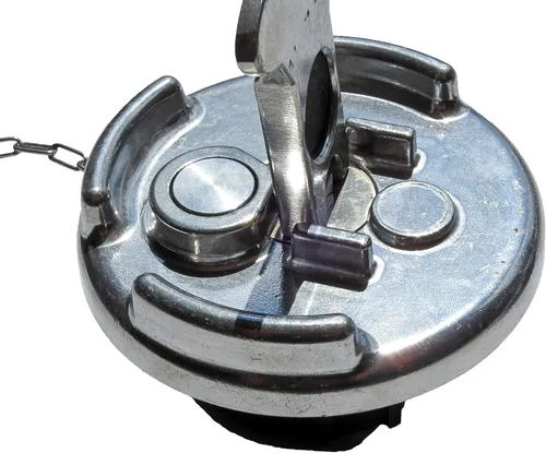 Miniatura 2 de Tapa de combustible diesel estilo palanca de aluminio sin bloqueo para Peterbilt