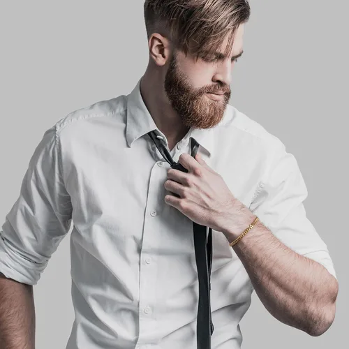 Miniatura 5 de Pulsera con inicial para hombre, cadena de eslabones cubanos de oro y plata, ajustable, joyería para hombre, regalos únicos para hombres, marido