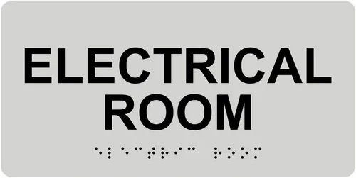 Miniatura 6 de ComplianceSigns. com - Letrero eléctrico para habitación, Braille y letras elevadas que cumplen con la ADA, 8 x 4 pulgadas, acrílico blanco sobre