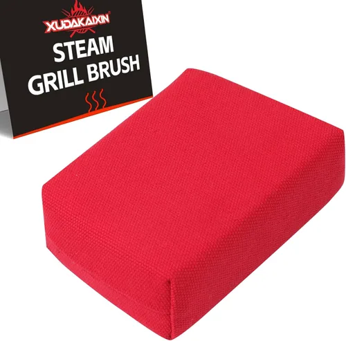 Miniatura 8 de XUDAKAIXIN Cepillo de parrilla de vapor sin cerdas, [Ultra seguro y eficiente] Limpiador de parrilla para parrilla al aire libre, cabezal