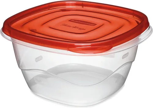 Miniatura 2 de Rubbermaid TakeAlongs - Recipientes cuadrados profundos para almacenamiento de alimentos, 5.3 tazas, 2