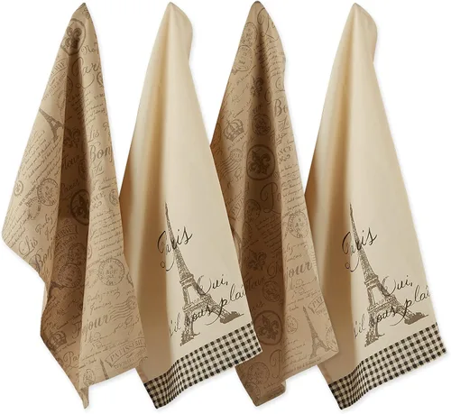 Miniatura 15 de DII Colección de cocina de mesa estilo francés, juego de paños de cocina, 18 x 28 pulgadas, grano francés surtido, 3 piezas