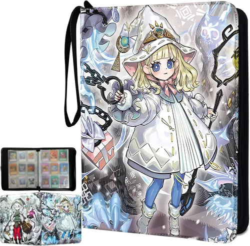 Miniatura 7 de Carpeta de cartas YGO, se adapta a 900 cartas, soporte para álbum de coleccionista de cartas, con 50 fundas extraíbles, juguetes, regalos para niños