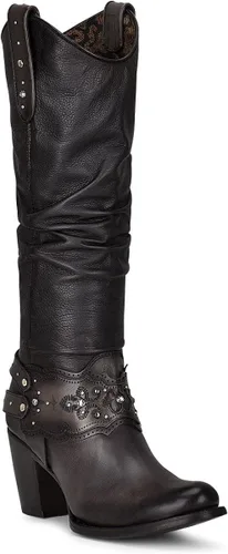 Miniatura 2 de Cuadra Womens Tall Boot in Bovine Leather Black