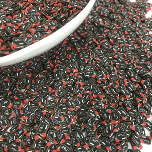 Paquete de 1.76 oz/paquete de pizarras de la serie escolar, suministros de polímero de arcilla suave, Fimo, decoración de bricolaje para arte de