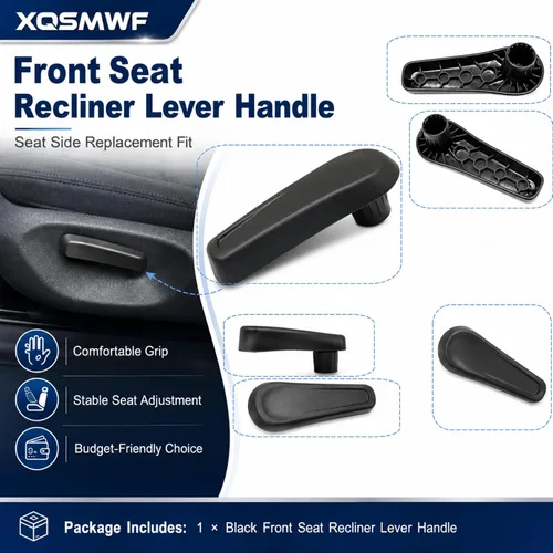 Miniatura 5 de XQSMWF Manija de palanca reclinable para asiento delantero 5C6-881-236 compatible con VW Beetle & Beetle Convertible 2012-2018 para Jetta Sedan Negro