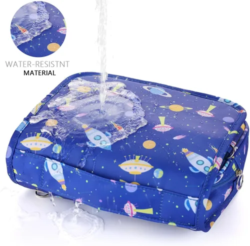 Miniatura 4 de Neceser colgante para niños para niñas y niños, Azul (Space Blue)