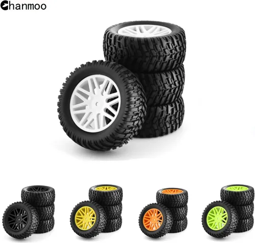 Miniatura 5 de 1/10 RC Off Road Neumáticos y ruedas 0.472 in Hex Rubber Short Course Truck Neumáticos con inserto de espuma para coche Buggy escala 1:10 ARRMA