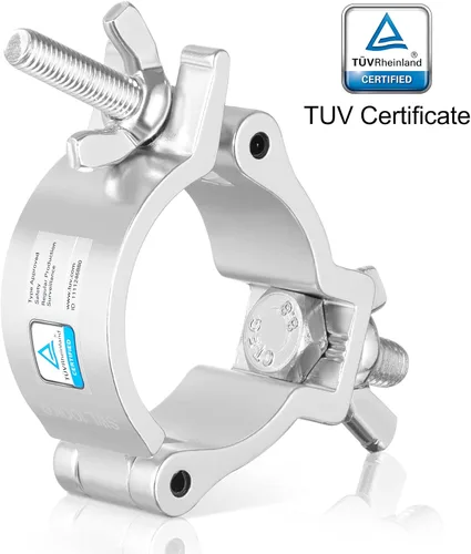 Miniatura 2 de Abrazadera TUV, 10 abrazaderas de aluminio de alta calidad de 2 pulgadas para luces de escenario, abrazaderas O de luz LED PAR, cabeza móvil, ajuste