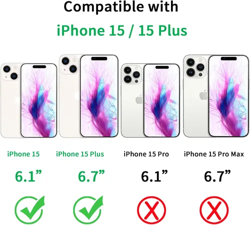 Miniatura 2 de Protector de lente de cámara compatible con iPhone 15 y 15 Plus, cubierta antiarañazos, protector de lente de vidrio templado 9H, protector de Negro