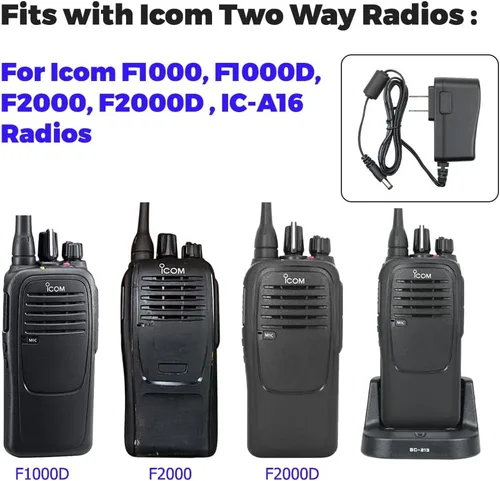 Miniatura 3 de Batería BP-280 de 7.4V 2200mAh con cargador BC-213 para ICOM F1000 F2000 F1100 F1000D F2000D F1000S F2000T F2100D A16 Radios Reemplazo de batería