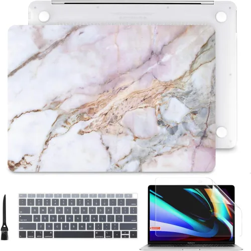 Miniatura 23 de Batianda - Carcasa rígida protectora de plástico transparente y mate para MacBook Pro (2019, 2018, 2017, 2016) de 13 pulgadas, modelo A2159, A1989