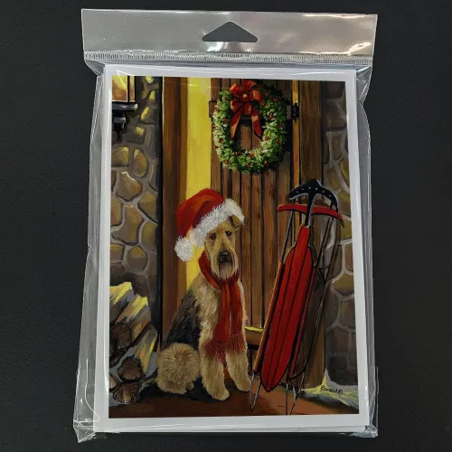 Miniatura 134 de Caroline's Treasures PPP3013GCA7P - Tarjetas de felicitación y sobres para mascotas de Basset Hound Teacher, paquete de 8 tarjetas en blanco