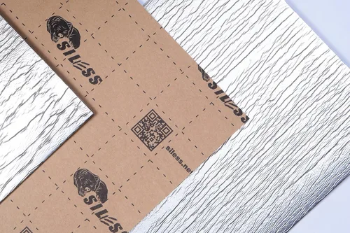 Miniatura 7 de Siless Revestimiento de 157 mil (4 mm) 9 pies cuadrados con acabado de papel de aluminio para automóvil, amortiguador de sonido y aislamiento