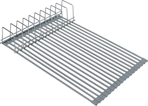 Miniatura 5 de iPEGTOP Escurreplatos de cocina en fregadero, inoxidable, en encimera o extensibles sobre el fregadero con soporte para utensilios negro, acero