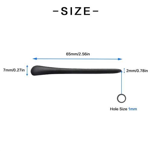 Miniatura 5 de 8 pares de puntas negras de silicona antideslizantes para las orejas, fundas de tubo, puntas de repuesto suaves para lentes de sol con cable fino