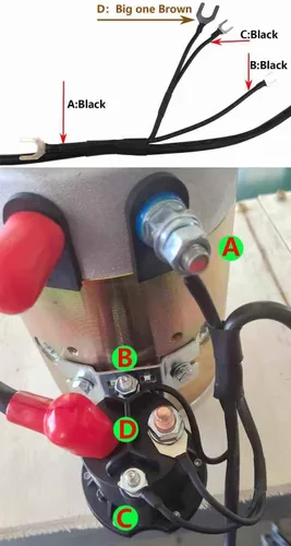 Miniatura 4 de Interruptor de control remoto de remolque volcado, 3 alambres 12v DC bomba hidráulica unidad de potencia arriba abajo controlador para camión