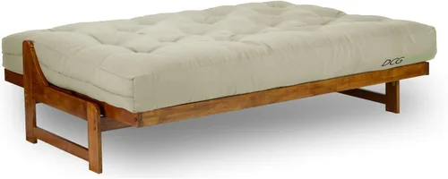 Miniatura 4 de Nirvana Futons Colchón de futón completo de felpa y cómodo de 8 pulgadas, sarga marfil, fabricado en Estados Unidos
