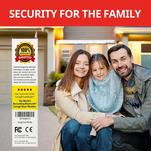 Miniatura 6 de Garage Door Minder® Versión II. 100% Inalámbrico. ¡Se instala en dos minutos! Sin Wi-Fi. Sistema de monitoreo y alerta para el hogar. ¡Ideal