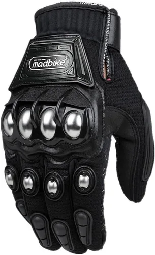 ILM - Guante de aleación de acero con pantalla táctil para bicicleta, motocicleta, deportes motorizados y carreras