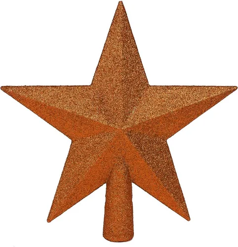 Miniatura 20 de YYCRAFT Adorno de Estrella con Purpurina para la Punta del Árbol Decoración Navideña - 6 Pulgadas, Rojo