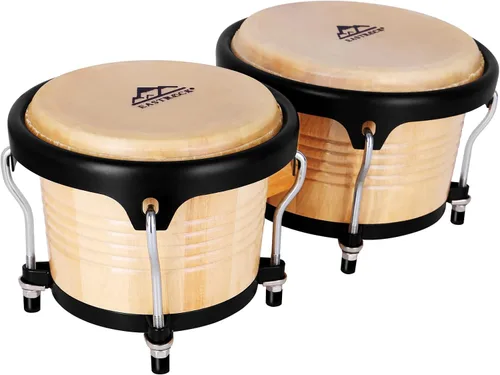 Miniatura 10 de EASTROCK Bongo - Juego de bongos de 4 y 5 pulgadas para adultos, principiantes, profesionales, instrumentos de percusión de madera ajustable