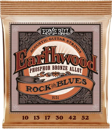 Miniatura 16 de Ernie Ball Earthwood P03543 - Cuerdas para guitarra acústica personalizadas de bronce fosforoso medio, paquete de 3, calibre 12.5-56