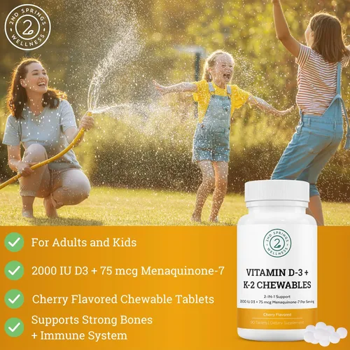 Miniatura 4 de Paquete de masticables Daily 7 Essentials, Sleep Well y Vitamina D3 + K2 para hombre