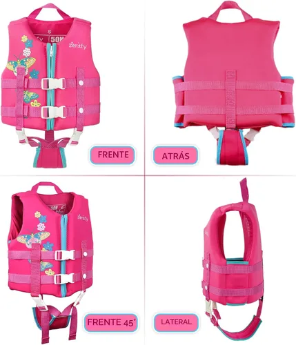 Miniatura 5 de Zeraty - Chaleco de natación para niños de neopreno, chaleco flotante para niños, ayuda para nadar para niños niñas y niños, 20-30-40-50-60-70-80