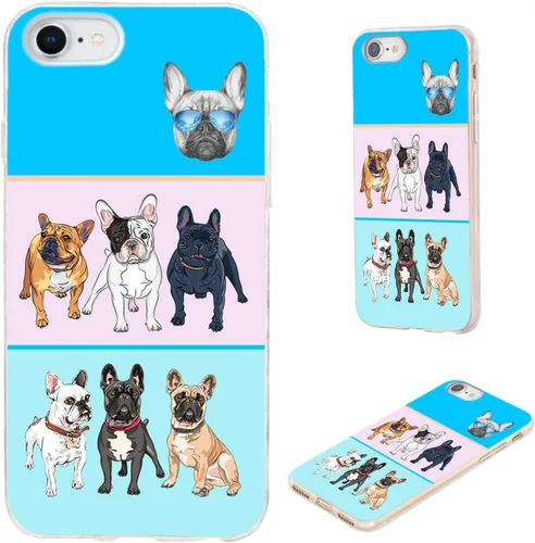 Miniatura 26 de Funda protectora completa delgada y suave de TPU transparente para iPhone SE 2022/2020, iPhone 8/7/6S/6 - Diseño de música divertida guitarra