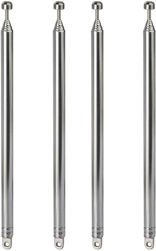Miniatura 8 de Bingfu Antena telescópica de 25.6 in AM FM de 25.6 in, repuesto de antena de radio portátil (paquete de 2) compatible con radio portátil