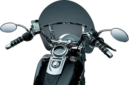 Miniatura 4 de Kuryakyn 1699 Accesorio para manillar de motocicleta: Tech-Connect Cradle Kit de montaje para dispositivo/teléfono GPS para motocicletas con barras
