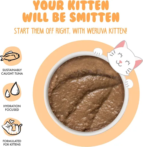 Miniatura 3 de Weruva Fórmula de gatito, atún y salmón en un puré hidratante lata de 3 onzas (paquete de 12)