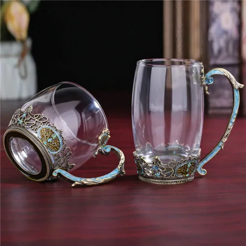 Miniatura 6 de Taza de té, tazas de café, taza de té de vidrio clásica, ideas únicas de regalo de cumpleaños personalizadas para mujeres, abuela, mamá, profesores