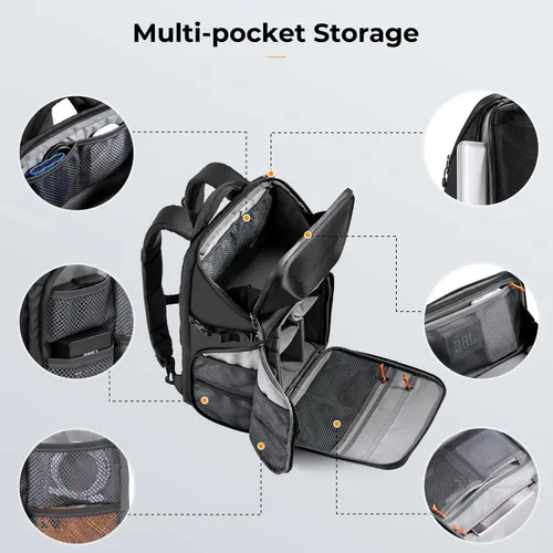 Miniatura 4 de K&F CONCEPT Mochila para cámara, carcasa rígida de 20 L, bolsa para cámara de fotografía, funda rígida con soporte para trípode y compartimento