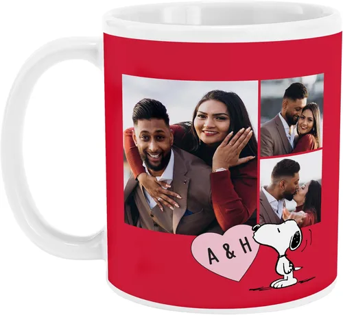 Miniatura 25 de Let's Make Memories Taza de Café Personalizada Oficial de PEANUTS - Relleno de Media Navideña de Vacaciones - Taza de Café Personalizada - Love From