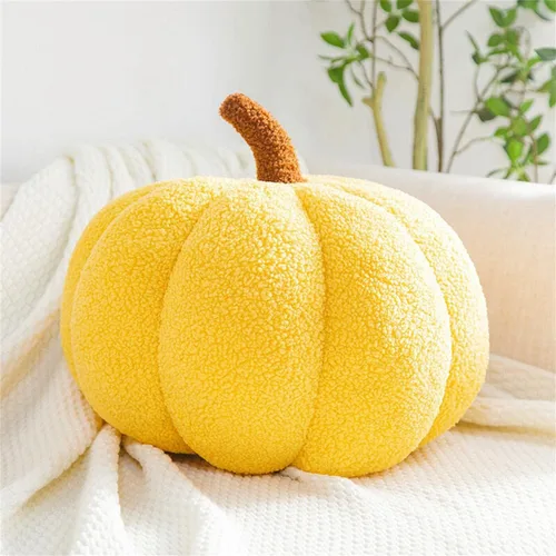 Miniatura 13 de Almohada de calabaza, cojín con forma de calabaza, almohada de felpa de calabaza, decoración de almohada de calabaza, cojín decorativo de calabaza